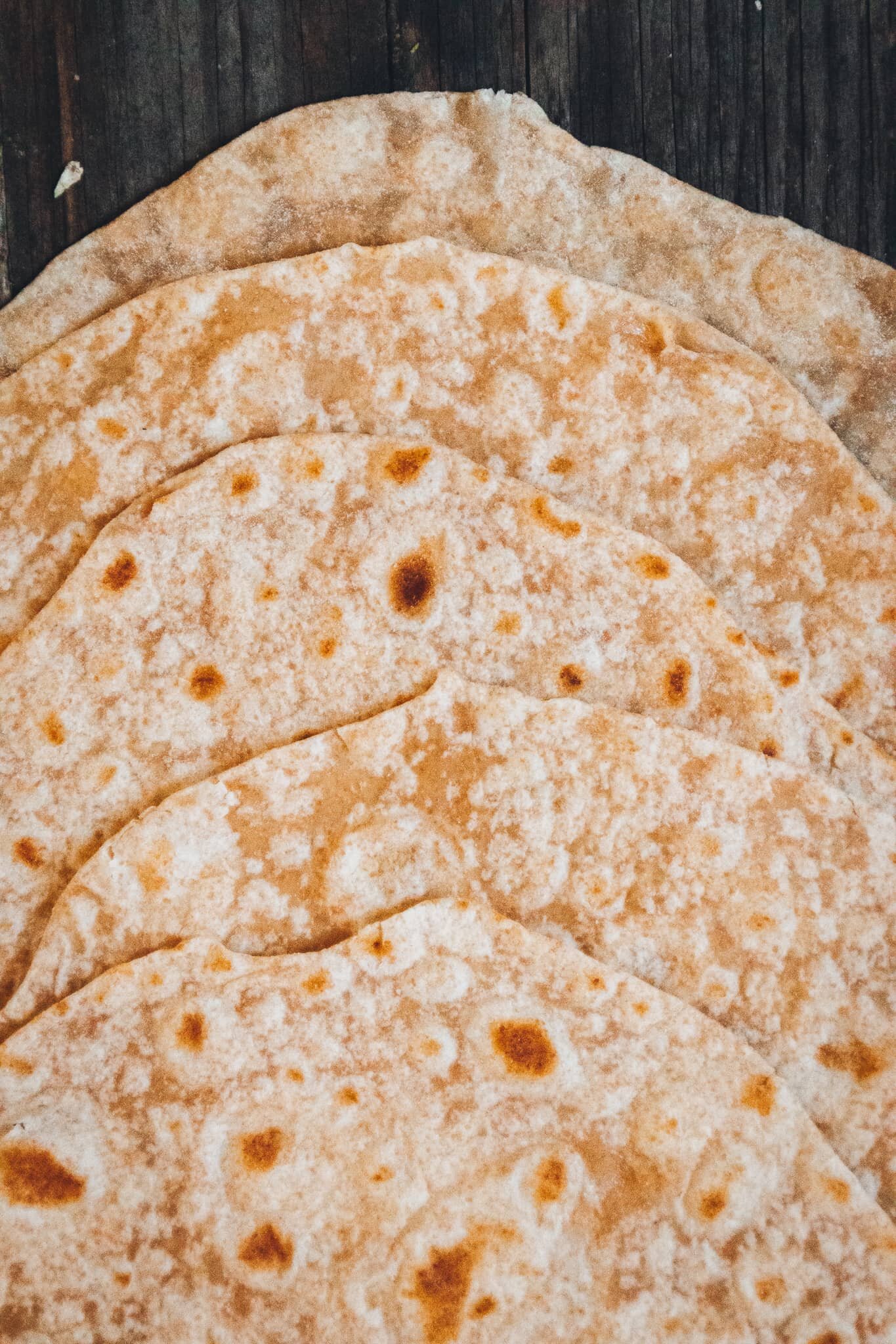 Homemade Wheat Tortillas with Spelt Flour